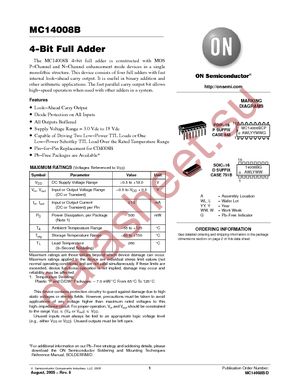 MC14008BCPG datasheet  